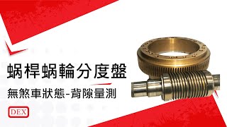 蜗桿蜗輪背隙測試 (Worm Gear for backlash test) 德士精科 DEX CAMS 滾子式 分度盤 Roller Cam Rotary Table