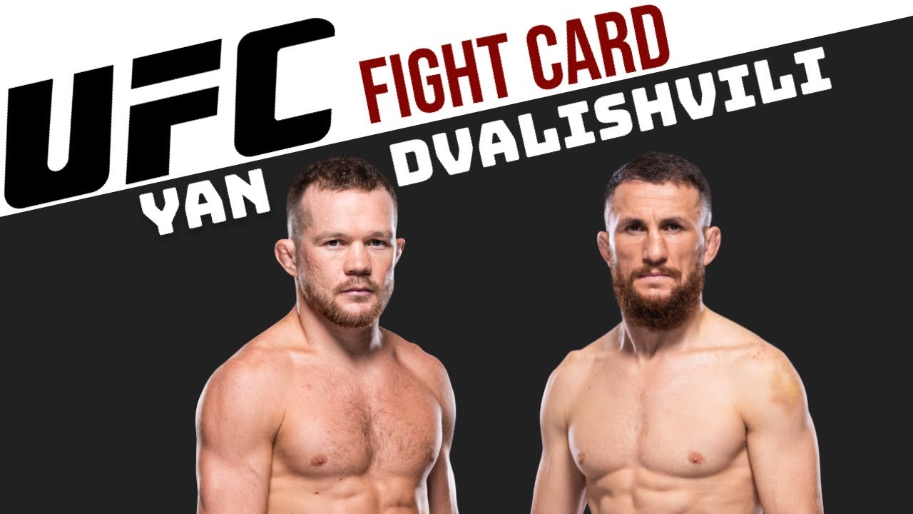 UFC Fight Night: Yan Vs Dvalishvili Full Card Predictions - YouTube