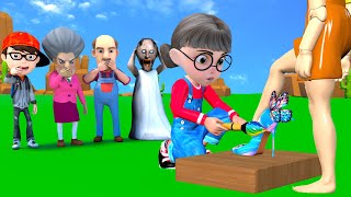 Scary Teacher 3D vs Squid Game 2 Painting Butterfly High Heels Nice or Error 5 Times Challenge