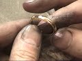 how to melt up scrap gold and make two wedding rings