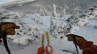 Skiing DEEP powder at Big White!