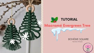 Macramé Evergreen Tree  #macrametutorial #macramepattern