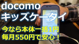 ドコモのキッズケータイを1円で購入したので1週間使用レビューしてみる