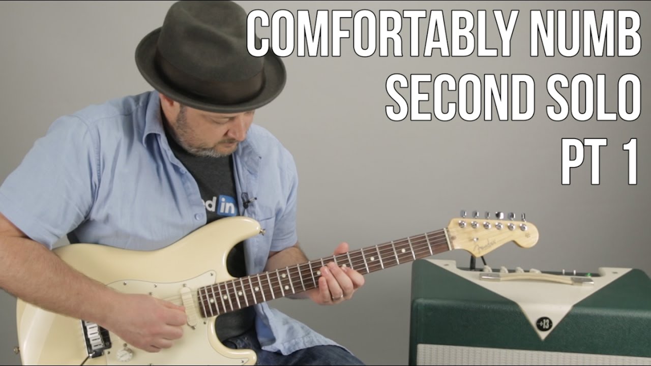 Comfortably Numb Second Solo Guitar Lesson (Pt1) David Gilmour - YouTube