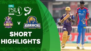 Short Highlights | Quetta Gladiators vs Karachi Kings | Match 22 | HBL PSL 9 | M1Z2U