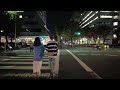 【大阪】大阪城公園駅から京橋まで夜散歩 walk from osaka castle park station to kyobashi station at night 4k