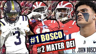 #1 St John Bosco v #2 Mater Dei | 50+ Players w/D1 Offers in ONE Game | HIGH SCHOOL Game of the YEAR