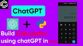 Build calculator with chatGPT + tkinter + Python #chatgpt #openai