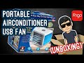 UNBOXING | Mini Air Cooler Portable Air Conditioner Fan USB Humidifier Purifier 3-In-1 (FINGO)