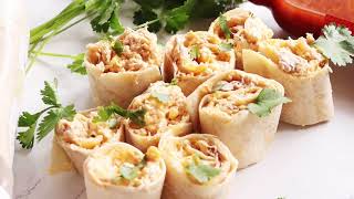 Ranch Cheddar Buffalo Chicken Pinwheels - Ranch Tortilla Roll Ups