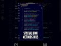 😮😮 These COOL JavaScript DOM Methods are the base of JS Web #shorts #javascript #programming #code
