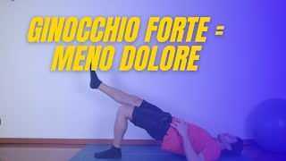 Ginocchio forte = meno dolore: 12 min. di esercizi!