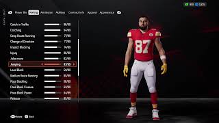 Travis Kelce Realistic Madden 25 Rating Adjustment!!