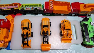Satisfying Reverse Toy | Tractor, excavator, dump truck, Fire Truck, Container Truck, Tank