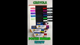 CRAYOLA POSTER MARKER Quick Review #shorts 👎👎👎👎