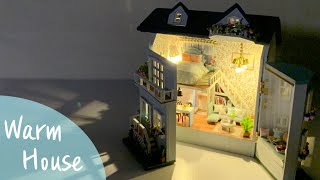 [ENG l 휴대폰 크기 집 만들기] DIY Miniature Warm House l 미니어처 따뜻한 집