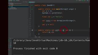 Local-Variable Type Inference in Java 10