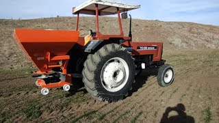 NEWHOLLAND 7056 ile GÜBRE ATIYORUZ ( dönüme kaç kg atıyoruz?) nasıl atıyoruz?