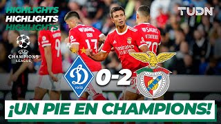 HIGHLIGHTS | Dynamo Kiev 0-2 Benfica | UEFA Champions League 2022 - PLAY OFFS | TUDN