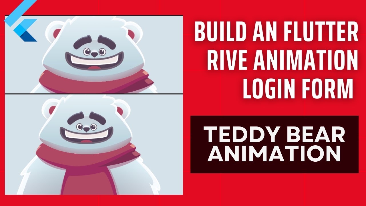 Build An Flutter Rive Animation Login Form Teddy Bear Animation Youtube