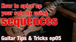 ΤΤ05 How to spice up your solo by using sequences