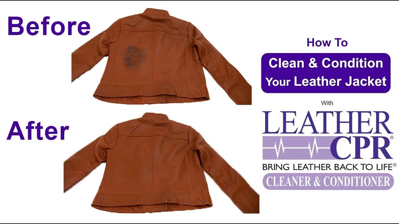 How To Clean A Leather Jacket - YouTube