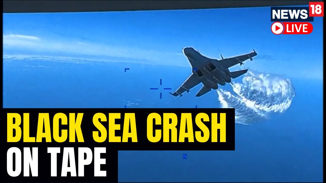 Russian Fighter Jet Forces Down US Drone Over Black Sea | US Drone Hit ...