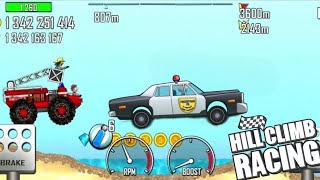 Hill Climb Racing - Fire Truck on Police Car Android Gameplay