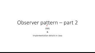 Observer pattern in Java - part 2