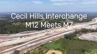 Cecil Hills Interchange, M12 meets M7 to WSI Airport at Badgerys Creek