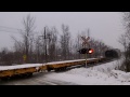 cp 255 w cefx 1023 u0026 cp 8631 lead this wb mixed freight train thru the concession rd 14 crossing