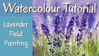 How To Paint Lavender In Watercolour Beginner Tutorial