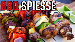 BBQ Spieße mit HÜHNCHEN 🔥 Meine BESTEN Rezepte! 🍰 Season 1 Folge 9