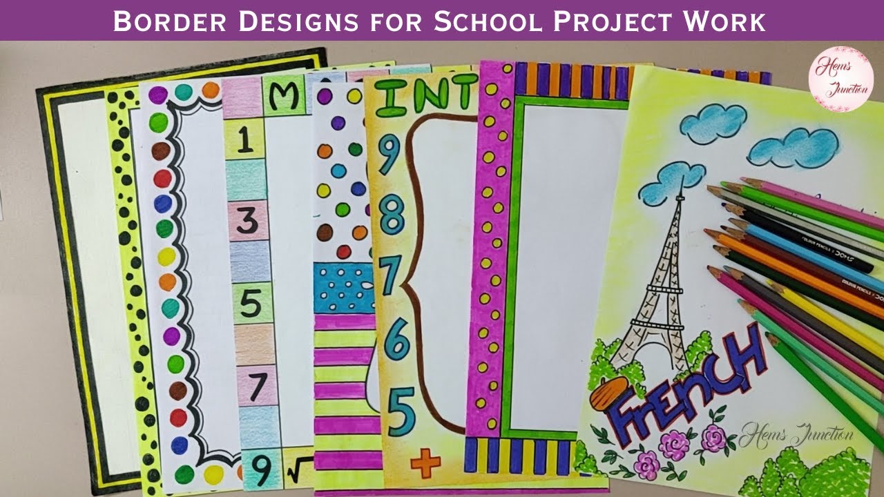 Cover Page Design For Projects Of School Attractive Attractive