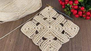 👌🏻👌🏻Crochet a PERFECT Granny square! Simple andbeautiful single crochet stitch 🫶🏻 crochet blanket