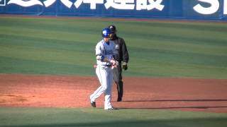 2015年3月12日横浜ＤｅＮＡ－中日　倉本選手　2点タイムリーツーベースヒット