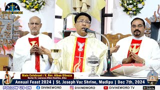 Annual Feast 2024 | St. Joseph Vaz Shrine, Mudipu | 05:00 PM Konkani Mass | Dec 7th, 2024