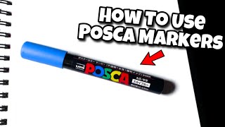 How To Draw & Color Using Posca Markers! (#shorts)