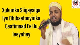 Xukunka Siigaysiga iyo Dhibaatooyinka Caafimaad ee Uu leeyahay  ||Dr.Xasan Sh.Cali Warsame