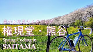 利根川＆荒川サイクリングロードを走り埼玉の桜の名所を巡るサイクリング