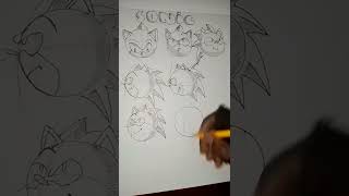 How to draw sonic the hedgehog movie 2 #sonic #art #drawing #shorts
