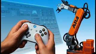 6DOF DESKTOP ROBOT - V6.2 Update for the AR4: Xbox Controller, Dark GUI, Arduino Python Programming