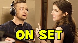 Behind The Scenes With TROLLS Cast Anna Kendrick & Justin Timberlake - Bloopers & B-Roll