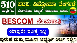 ಬೆಸ್ಕಾಂ ನೇಮಕಾತಿ 2025 | BESCOM Apprentice Recruitment 2025