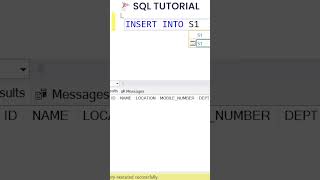 Insert Command in SQL Server