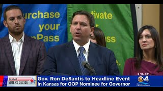 Gov. DeSantis To Headline Republican Campaigning Event In Kansas