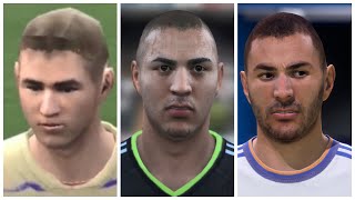 Karim Benzema Face Evolution FIFA 06 to FIFA 22