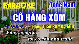 Cô Hàng Xóm Karaoke Tone Nam Nhạc Sống Công Tuấn Bolero RUMBA MỚI NHẤT - Minh Đức Karaoke