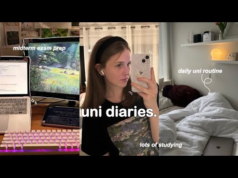 Uni Diaries: A Study Vlog! A Busy Week Before Midterms, Daily Uni ...