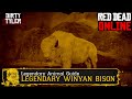 Red Dead Online Legendary WINYAN BISON Legendary Animal Guide Naturalist Role RDR2